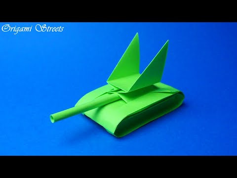 Как сделать танк из бумаги. Оригами танк Как сделать танк из бумаги. Оригами танк