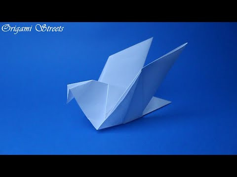 Как сделать голубя из бумаги. Оригами голубь Как сделать голубя из бумаги. Оригами голубь