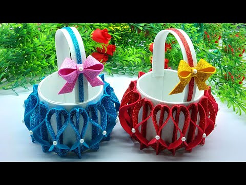 How to Make Paper Basket - Home Decoration Craft - Decorate With Me - DIY Handmade Basket How to Make Paper Basket - Home Decoration Craft - Decorate With Me - DIY Handmade Basket