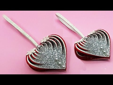 3D Heart Making With Glitter Paper | Valentines Gift Ideas | Valentines Day Craft - DIY 3D Heart Making With Glitter Paper | Valentines Gift Ideas | Valentines Day Craft - DIY