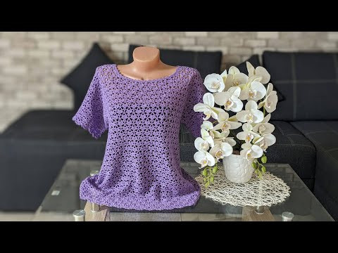 “Фіалковий топ” (Violet Top) гачком. Огляд процесу в'язання “Фіалковий топ” (Violet Top) гачком. Огляд процесу в'язання