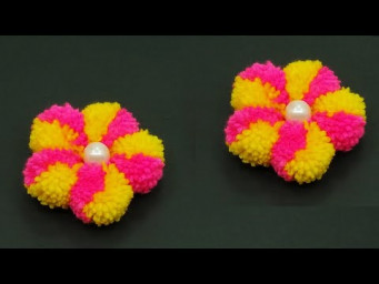 Easy Woolen Flower Making Ideas | How to Make Flower With Yarn | Amazing Woolen Crafts