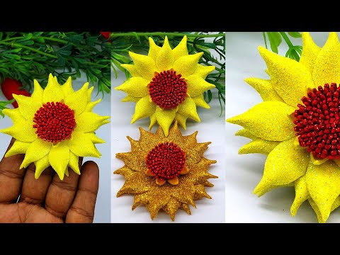 Eva Flower - Glitter Paper Craft Flowers - Easy Flowers DIY Tutorial Crafts Eva Flower - Glitter Paper Craft Flowers - Easy Flowers DIY Tutorial Crafts