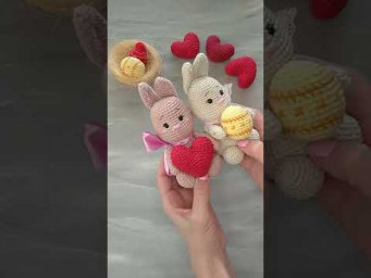 Easter bunny crochet pattern, Amigurumi bunny