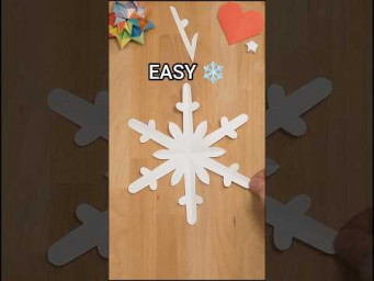 HOW TO CUT AN EASY SNOWFLAKE TUTORIAL | TOP CHRISTMAS DECOR IDEAS INCL ART
