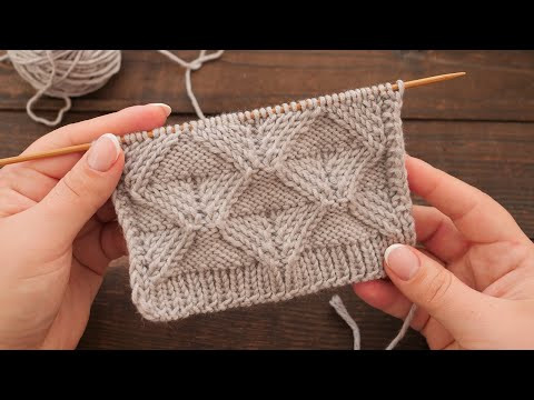 Узор «Ромбы» спицами ✧ «Rhombuses» knitting pattern Узор «Ромбы» спицами ✧ «Rhombuses» knitting pattern