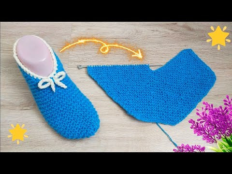 Следки на скорую руку на двух спицах Следки на скорую руку на двух спицах
