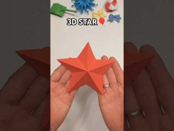 DIY HOW TO MAKE 3D STAR CHRISTMAS DECORATION INSTRUCTIONS | FUN AND EASY ORIGAMI INCL ART