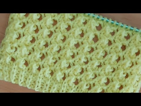 Затейливый ажурный узор спицами для детских и женских изделий. Затейливый ажурный узор спицами для детских и женских изделий.