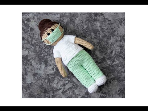 Кукла в одежде МЕДИКА! Идея для подарка! НОВЫЙ МК! Вязание крючком. Кукла в одежде МЕДИКА! Идея для подарка! НОВЫЙ МК! Вязание крючком.
