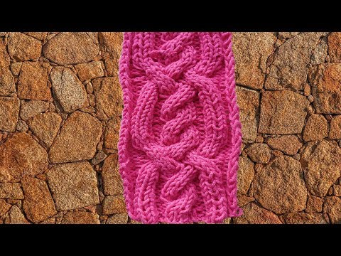 Араны. Узор спицами "Песочные часы"