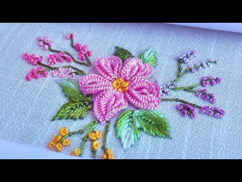 You Won't Guess How Easy This Embroidery Trick Is! Pink Daisy Flower Dimensional Embroidery