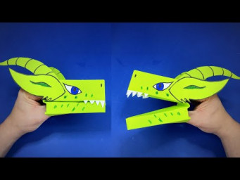 DIY Paper Dragon Puppet TikTok Tutorial