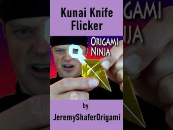 Origami Ninja Kunai Knife Flicker #shorts