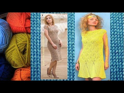 Patterns for Summer dresses with knitting needles and crochet #Shorts