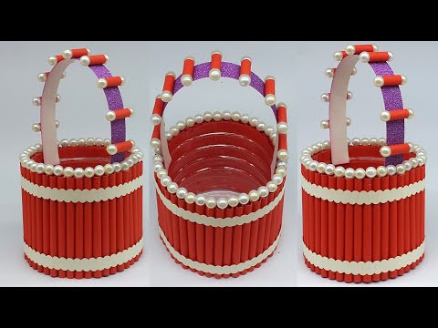 Simple Paper Basket Making - DIY Basket- Easy and Beautiful Paper Craft - Best Out Of Waste