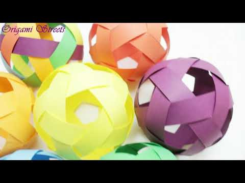 Как сделать игрушку на ёлку, шар из бумаги