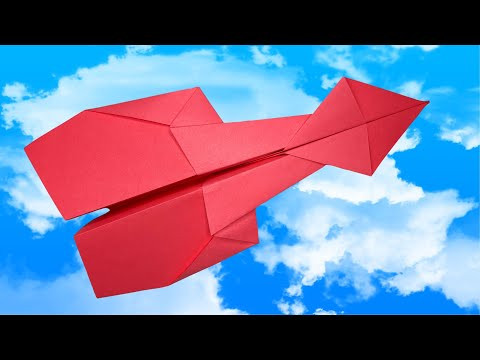 Как сделать бумажный самолетик ✈️ Отличный полет
