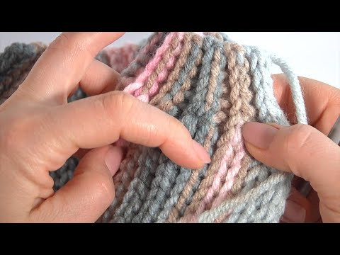 Тепло, Уютно и Быстро! Простой Узор /Шапка за вечер для мужчин и женщин, для детей и взрослых