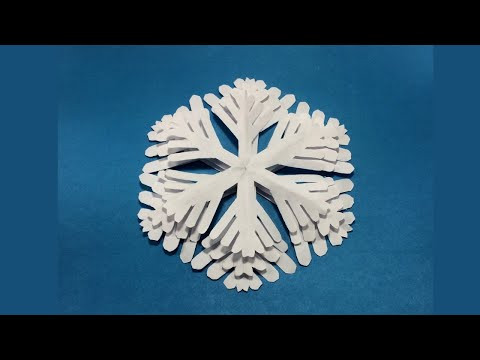 Как сделать снежинки из бумаги. Поделки на новый год.