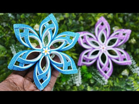 Snowflakes for Christmas decorations ❄️ Glitter paper snowflake Snowflakes for Christmas decorations ❄️ Glitter paper snowflake