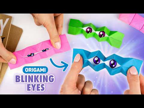 Оригами Моргающие глаза из бумаги | Игрушка из бумаги | Origami Paper Eyes