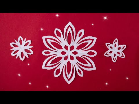 3 идеи сделать бумажные снежинки на Новый год [за 5 минут]