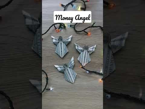 Money Angel | Dollar Origami Christmas | #shorts #origami #moneyorigami Money Angel | Dollar Origami Christmas | #shorts #origami #moneyorigami