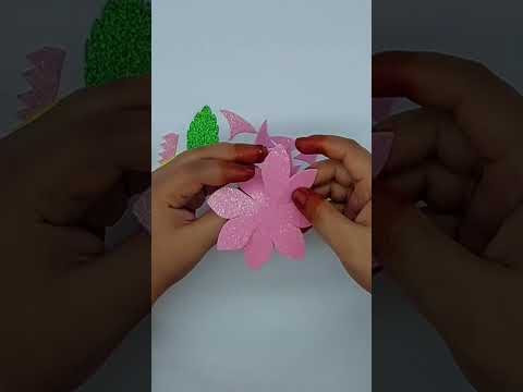 Learn How to Make Foam Paper Flower #shorts #shortsvideo #shortsviral #flowers Learn How to Make Foam Paper Flower #shorts #shortsvideo #shortsviral #flowers