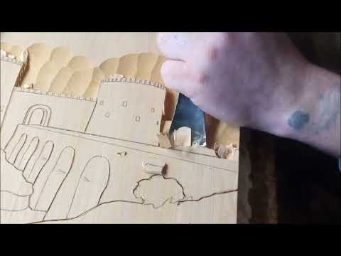 Крепость, мост, река. ПОДРОБНЫЙ мастер-класс. Fortress, bridge, river, carved panel. Master Class. Крепость, мост, река. ПОДРОБНЫЙ мастер-класс. Fortress, bridge, river, carved panel. Master Class.