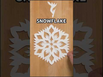 INCL ART EASY SNOWFLAKE TUTORIAL | HOW TO CUT A SNOWFLAKE OUT OF PAPER #paper