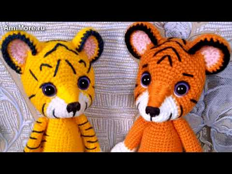 Амигуруми: схема Тигрёнок. Игрушки вязаные крючком - Free crochet patterns.