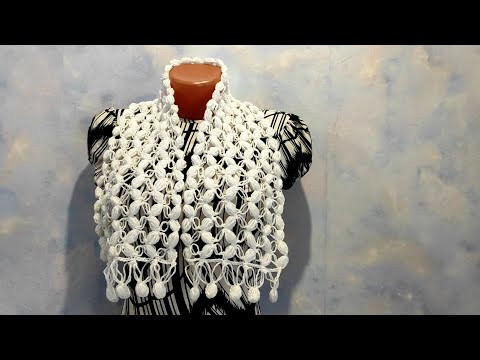 ШАРФИК ПЫШНЫМИ СТОЛБИКАМИ, крючок. Весенний шарф для начинающих. ШАРФИК ПЫШНЫМИ СТОЛБИКАМИ, крючок. Весенний шарф для начинающих.