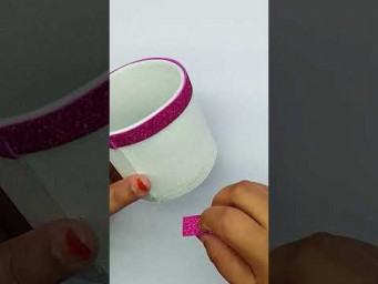 Wow!! Wonderful Flower Vase Making at Home #diy #craft #shorts