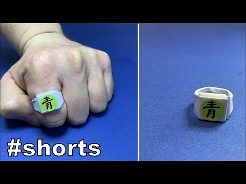 How to Make a Paper Deidara Akatsuki Ring Naruto | Origami Akatsuki Ring | Easy Origami ART #shorts
