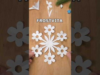 HOW TO MAKE A SNOWFLAKE FLOSTVITA OUT OF PAPER | CHRISTMAS DECORATION IDEAS INCLART
