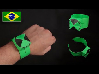 Origami: Rel&oacute;gio do Ben 10 / Omnitrix - Instru&ccedil;&otilde;es em Portugu&ecirc;s PT-BR