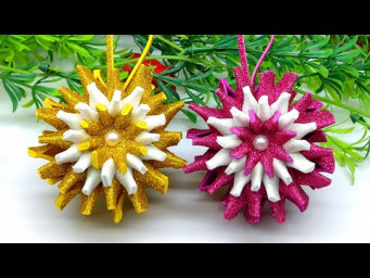 DIY Christmas Tree Topper & Ornaments | Easy Dollar Tree Christmas Crafts