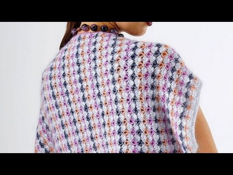 Crochet pattern for jacket - Узор крючком для жакета Crochet pattern for jacket - Узор крючком для жакета