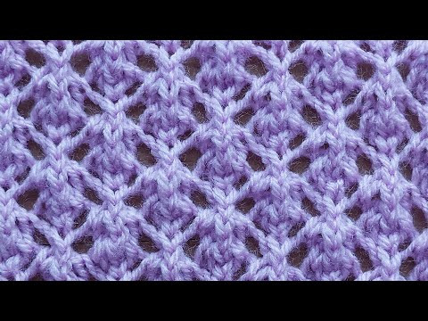 Замечательный ажурный узор спицами для джемпера, топа , маечки, туники. Замечательный ажурный узор спицами для джемпера, топа , маечки, туники.