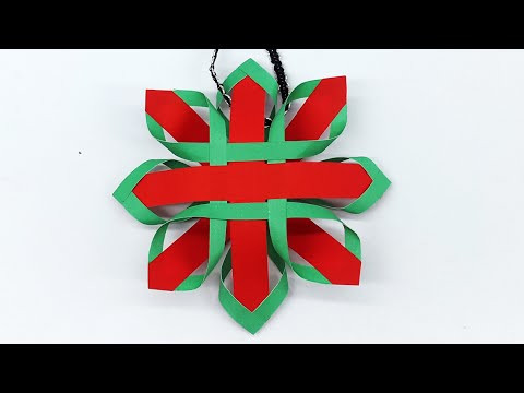 Easy Origami Paper Snowflake ~ Learn How to Make Paper Snowflake ~ Christmas Tree Decor Ideas Easy Origami Paper Snowflake ~ Learn How to Make Paper Snowflake ~ Christmas Tree Decor Ideas