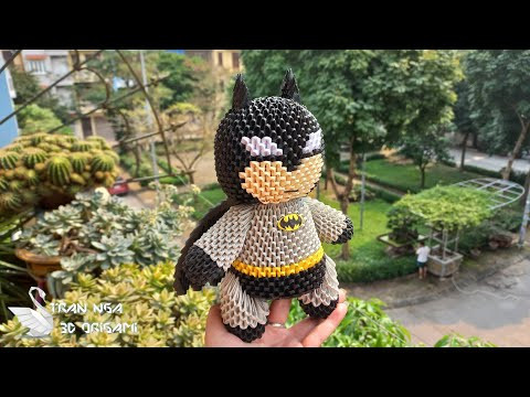 DIY paper Batman stuff tutorial P2 | Tutorial de Batman en origami 3D