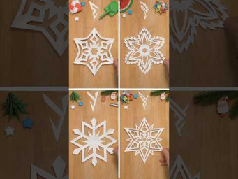 4 ШИКАРНЫЕ СНЕЖИНКИ ИЗ БУМАГИ | КАК СДЕЛАТЬ СНЕЖИНКИ ИЗ БУМАГИ ❄ INCLART