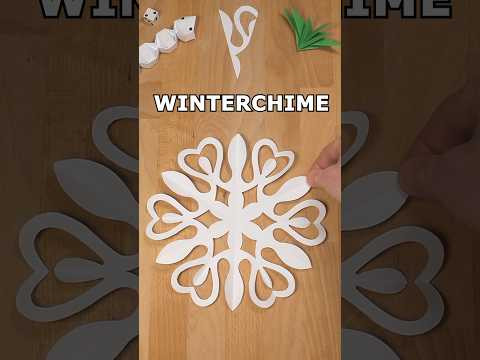 HOW TO MAKE WINTERCHIME SNOWFLAKE OUT OF PAPER TUTORIAL inclArt