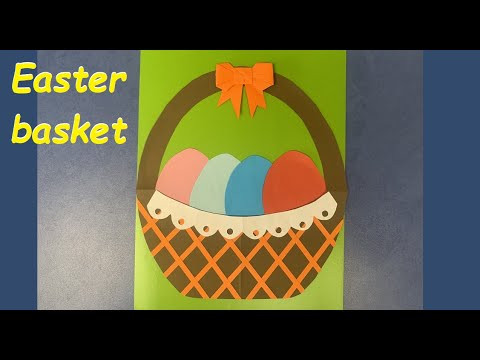 Пасхальная поделка из бумаги | Origami Basket | Easter Paper Craft Пасхальная поделка из бумаги | Origami Basket | Easter Paper Craft