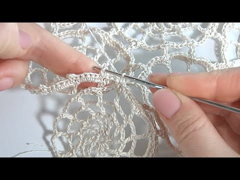 Воздушное вязание КРЮЧКОМ!!! Нежнейшие Паутинки крючком/ Соединение Мотивов последним рядом Воздушное вязание КРЮЧКОМ!!! Нежнейшие Паутинки крючком/ Соединение Мотивов последним рядом