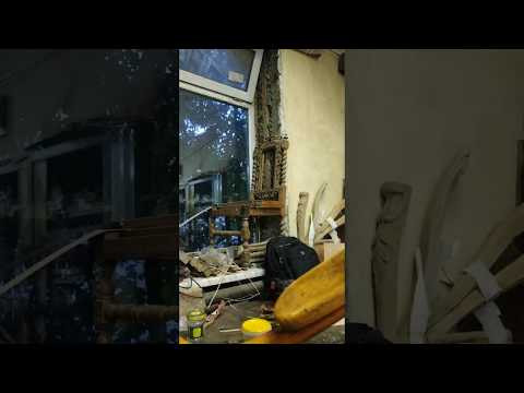 Реставрация стула.chair restoration,shellac coating Реставрация стула.chair restoration,shellac coating