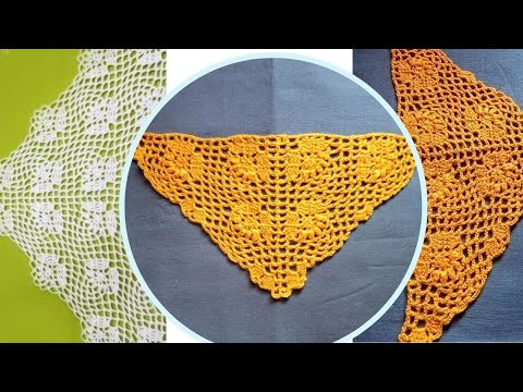 Узор для шали Цветы на сетке Вязать очень просто Crochet shawl. Узор для шали Цветы на сетке Вязать очень просто Crochet shawl.