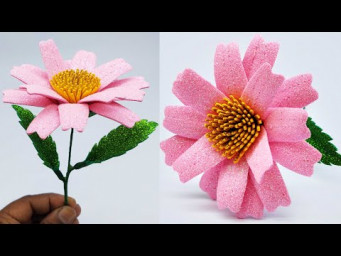 Amazing!! The Simple Way to Create Unique Glitter Flowers ~ Flores de fomi