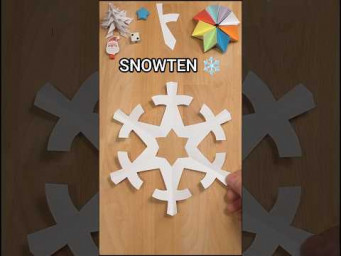 INCL ART EASY SNOWFLAKE SNOWTEN TUTORIAL | HOW TO CUT A SNOWFLAKE OUT OF PAPER #paper
